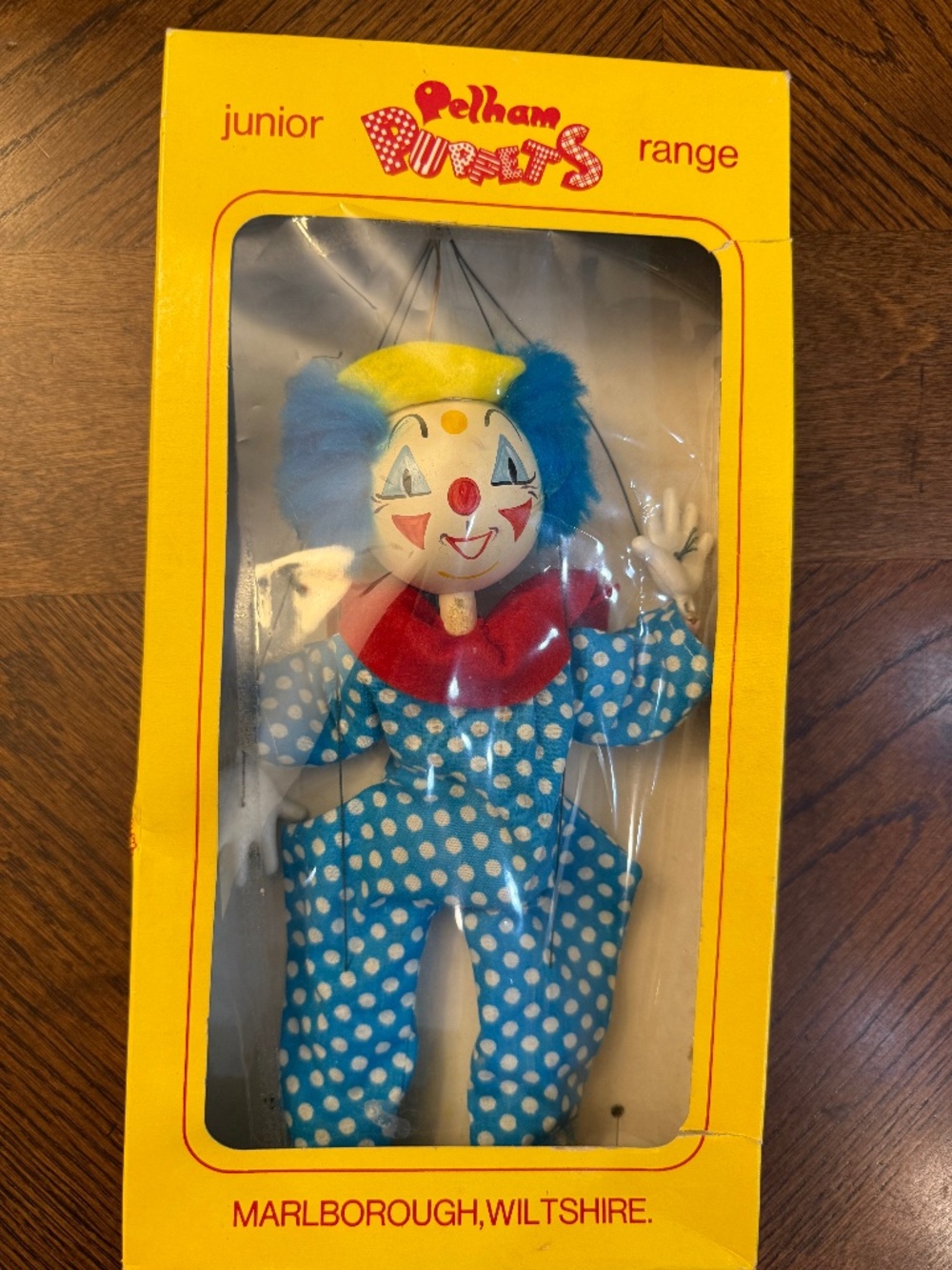 Pelham puppet still in box